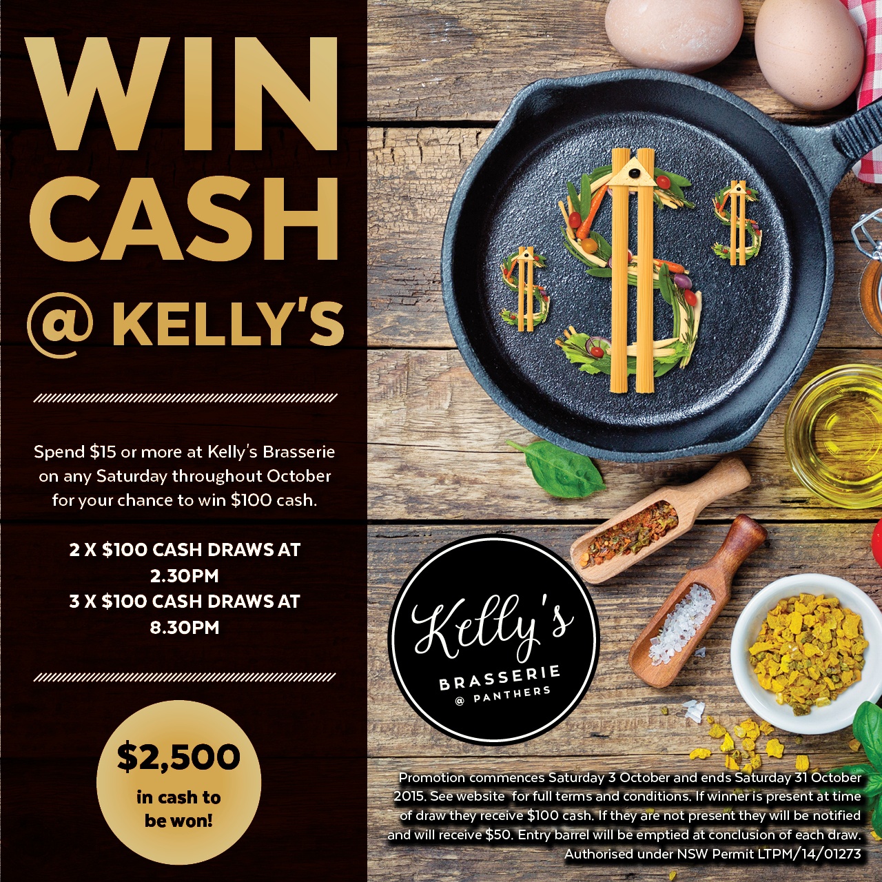 Kelly's Brasserie Promotion