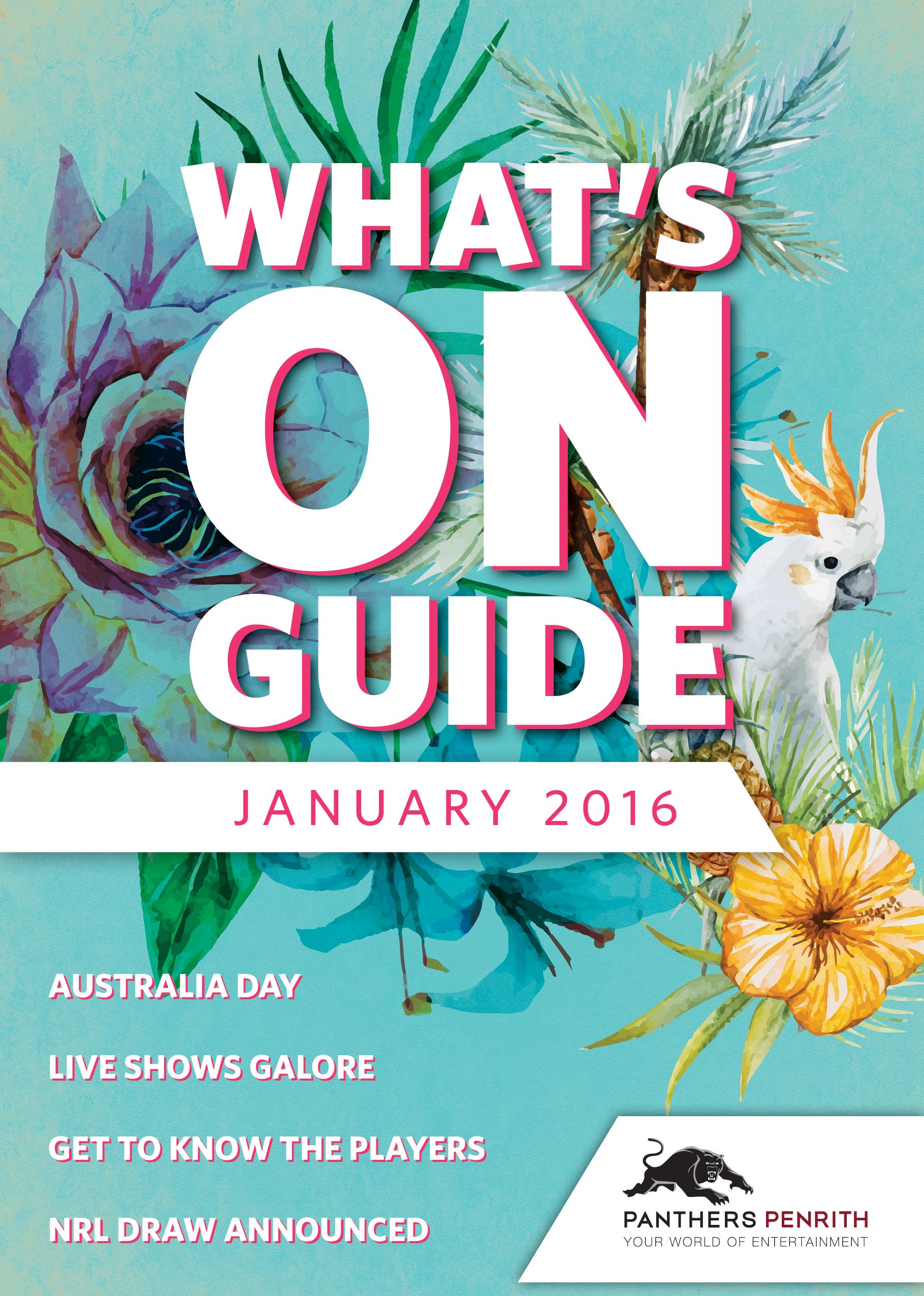 Panthers What's On Guide Jan 2016